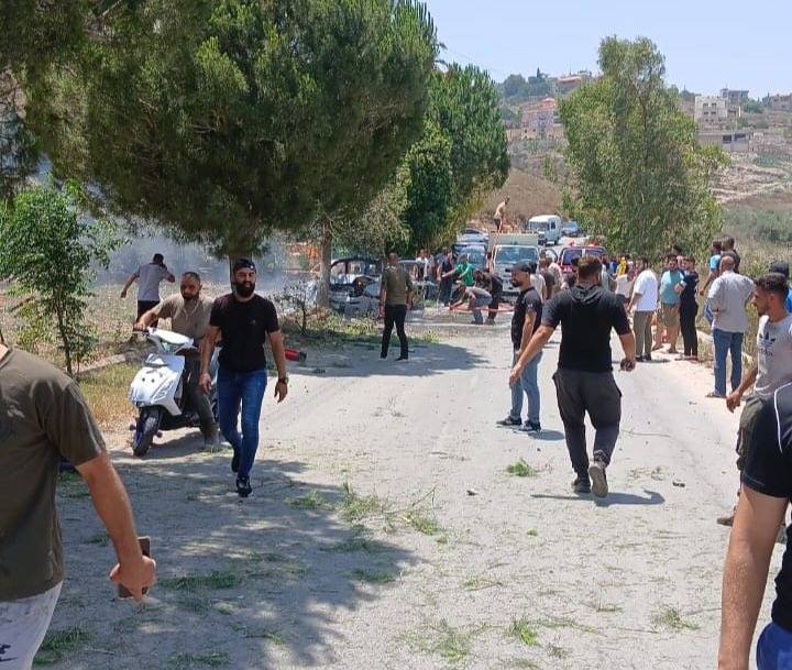 Series of Israeli Airstrikes on Towns in Southern Lebanon (Video)