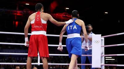 Italian Boxer Apologizes to Iman Khalif After "Man" Comment