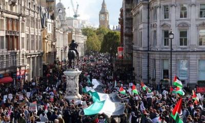 Hundreds of Thousands Protest Worldwide in Support of Palestinians