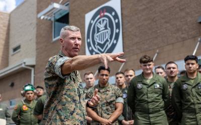 U.S. Marine Corps Commander in Hospital: Injury or Heart Attack?