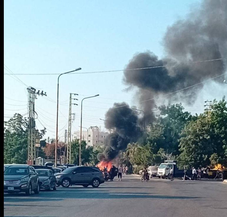 Title: Video - Airstrike Targets Car in Sidon; Angry Protest in Ain al-Hilweh