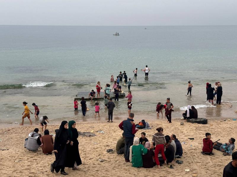 The Sea Fails to Wash Away the Woes of Gaza Displaced