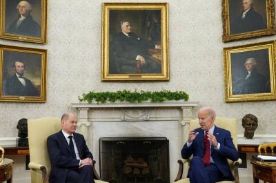 Scholz and Biden Discuss Situations in Ukraine and the Middle East in Washington
