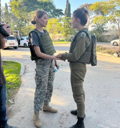 In Military Uniform: Sara Aidan Expresses Solidarity with Israel