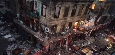 Massive Fire in Clothing Warehouse in Central Cairo