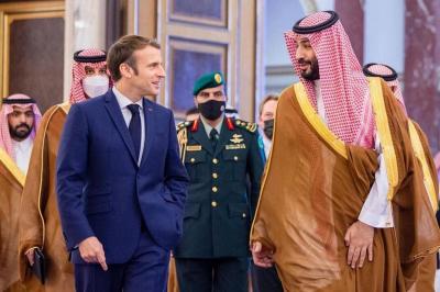 Prince Mohammed and Macron Discuss Gaza Aid and Red Sea Security