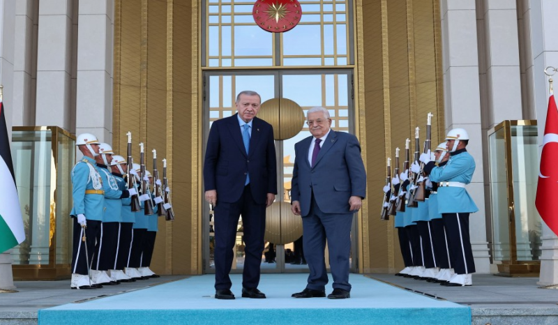 Abbas Discusses Steps for Permanent Ceasefire with Erdoğan