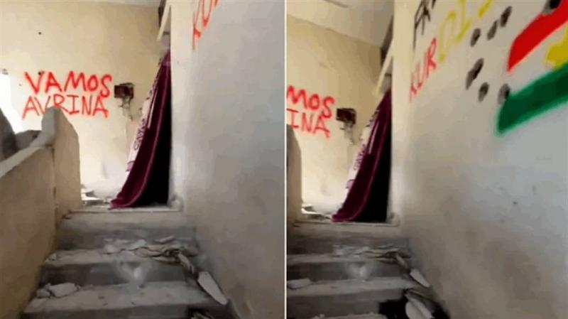 The Appearance of the Kurdish Flag in Destroyed Palestinian Homes in Gaza Sparks Controversy