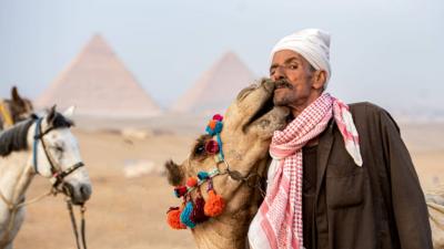 A Moment of Affection: A Photographer Captures Spontaneous Moments in the Streets of Egypt