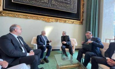 Bou Habib Meets Lavrov, Bagheri, and Lacroix in New York: Calls for Implementation of Resolution 1701