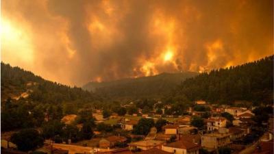 Evacuations Ordered for Towns Near Athens Due to Wildfires