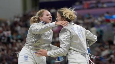 Ukrainian-Russian Embrace at the Paris 2024 Olympics