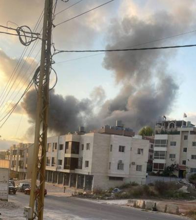 Southern Lebanon: Airstrike on the Outskirts of the Towns of Bastat and Maroub