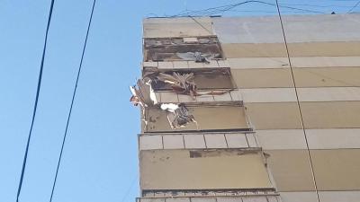 سقوط سقف إحدى الشرفات وإصابة 3 أطفال