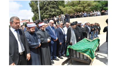 مأتم مهيب لوالد المدير العام للامن العام في كوثرية السياد