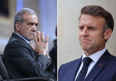 محادثات بين بزشكيان وماكرون لوقف الحرب في لبنان