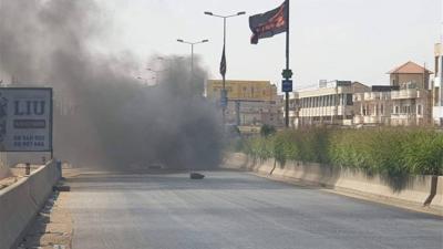 اصابة عدد من العسكريين جراء الغارة على أوتوستراد رياق - بعلبك