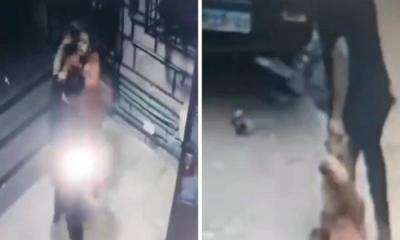 فيديو.. توقيف مصري سحل زوجته وحلق شعرها وسط الشارع