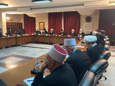قمة روحية اسلامية - مسيحية في بكركي... التكاتف وانتخاب رئيس وايقاف الحرب