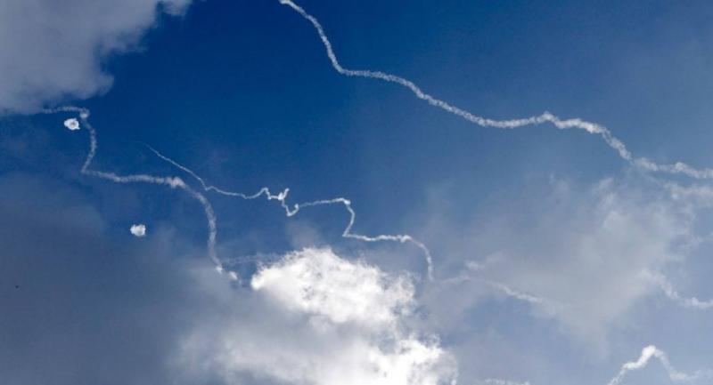 Iron Dome Intercepts Hezbollah Rockets Over Haifa