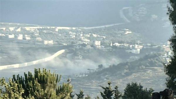 اندلاع حريق كبير في جنوب لبنان جراء القصف الإسرائيلي