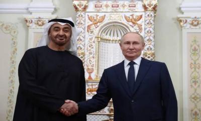 رئيس الإمارات لبوتين: مستعدون لبذل المزيد من الجهود لحل الأزمة في أوكرانيا