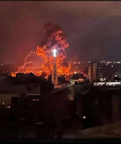 غارة اسرائيلية عنيفة على الضاحية الجنوبية بعد ساعات من الهدوء