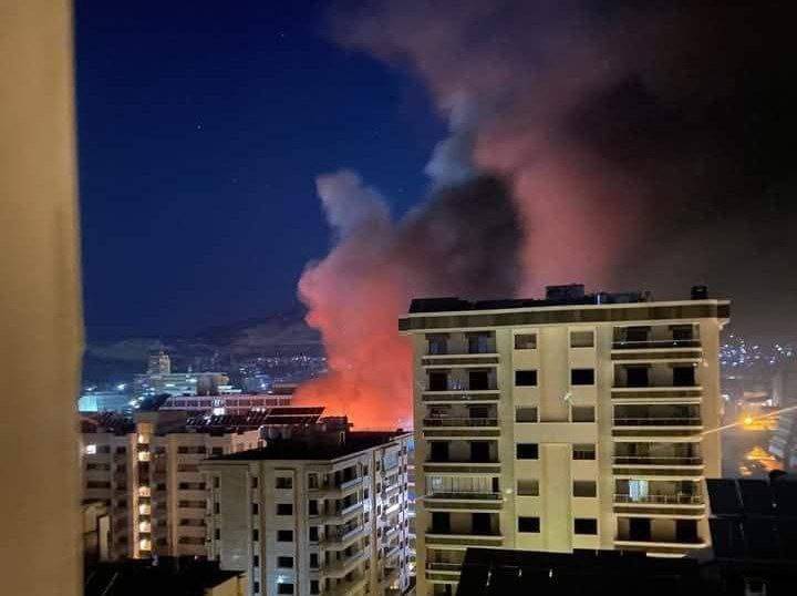 غارة إسرائيلية على مبنى في كفرسوسة بدمشق