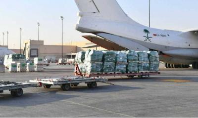 وصول الطائرة الاغاثية السعودية 14 إلى بيروت