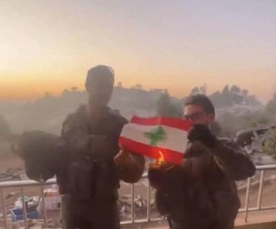 بعد حرق العلم اللبناني... الجيش الاسرائيلي يعلّق!‏