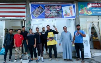 أول نازح لبناني يفتتح مشروعاً له في العراق