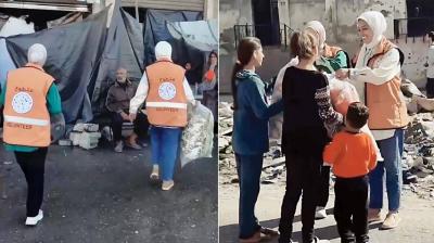 الإمارات تغيث النازحين في شمال غزة