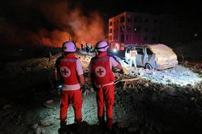 الصليب الأحمر ينفي مقتل أحد عناصره بالغارة على الصرفند
