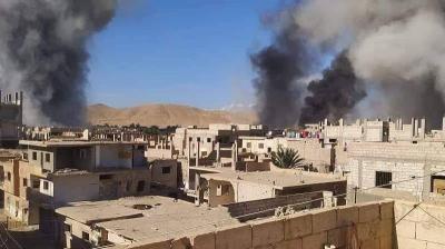 كم بلغت حصيلة القتلى في الهجوم الإسرائيلي على تدمر؟