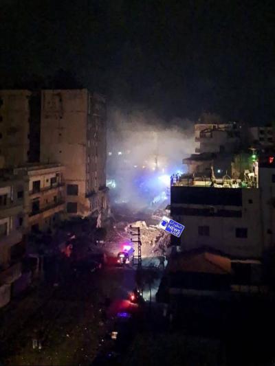 أكثر من 11 جريحًا في غارة على شارع قرطاج - صور