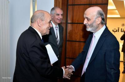 جعجع عرض مع لودريان واتفاق وقف النار والملف الرئاسيّ