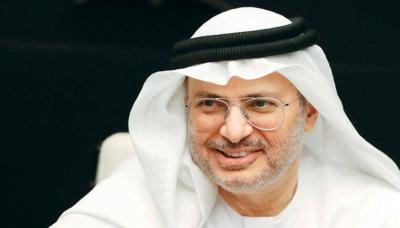 قرقاش: حكمة الرئيس الاماراتي وولي العهد السعودي صمّام أمان في الظروف الإقليمية الراهنة
