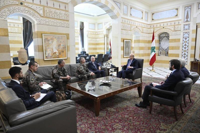 ميقاتي استقبل رئيس الوفد العسكري الفرنسي في لجنة المراقبة