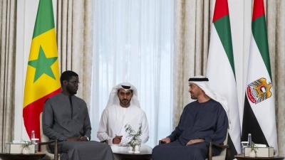 محمد بن زايد والرئيس السنغالي يبحثان علاقات التعاون بين البلدين