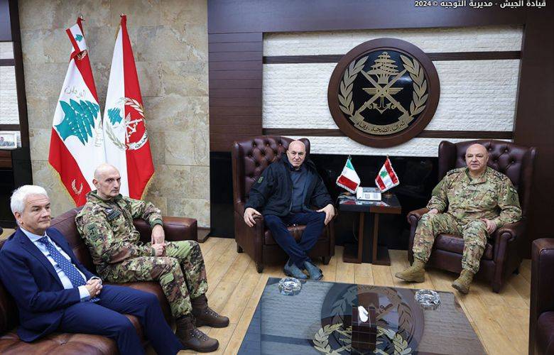 وزير الدفاع الايطالي يجول على المسؤولين...ودعم للجيش