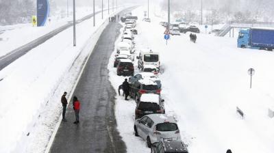 عاصف ثلجية تشل أجزاء من كرواتيا