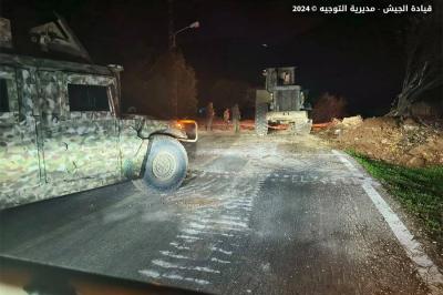 انسحاب إسرائيلي جنوباً والجيش اللبناني يعيد فتح طريق وادي الحجير