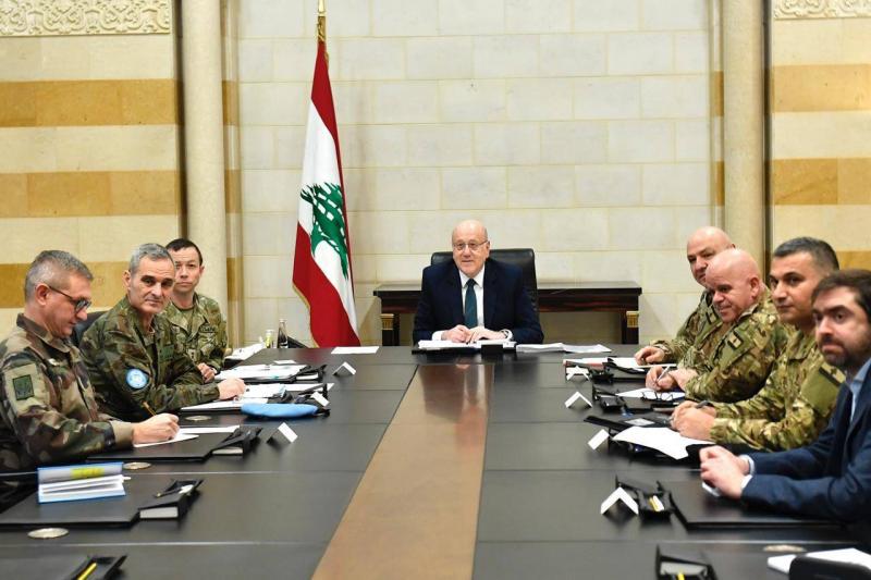 ميقاتي يرأس اجتماعا للجنة التقنية لمراقبة وقف اطلاق النار