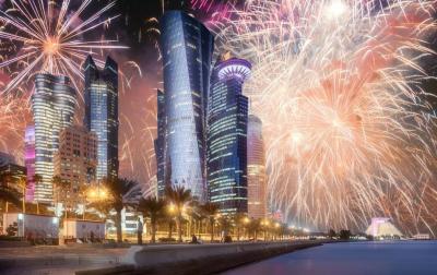 إصابة العشرات بحادث تدافع في قطر (فيديو)