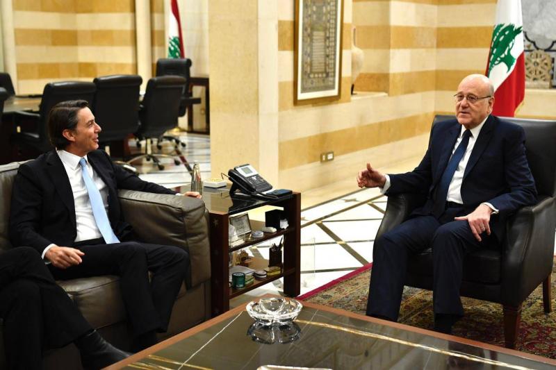 ميقاتي لهوكشتاين: نطالب بوضع جدول زمني واضح لاتمام الانسحاب الاسرائيلي ووقف الخروقات