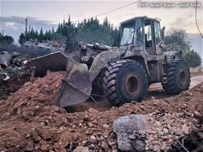 الجيش اللبناني يفتح 3 طرق في الطيبة – مرجعيون