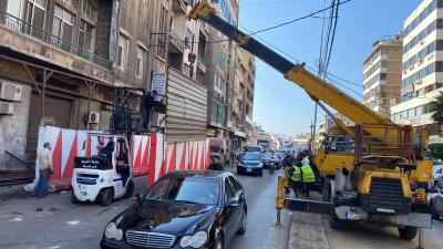 بلدية الغبيري تبدأ توسعة حواجز الجيش لتعزيز السلامة