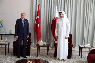 أمير قطر يعزي أردوغان في اتصال هاتفي
