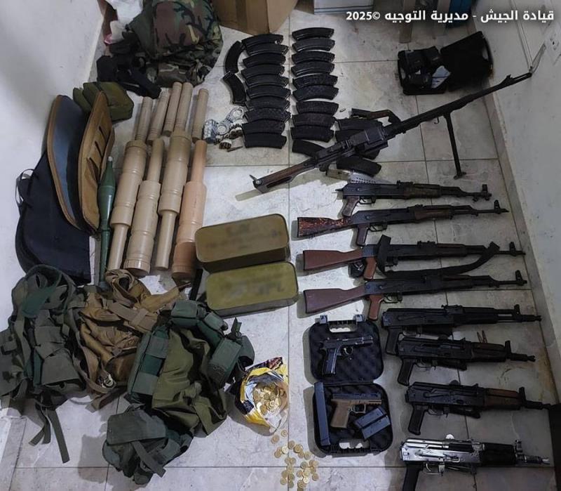 الجيش: توقيف 4 أشخاص لارتكابهم جرائم مختلفة
