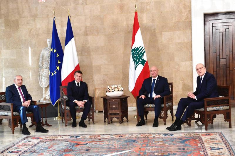 ماكرون: لبنان على الطريق الصحيح بوجود جوزاف عون رئيسًا